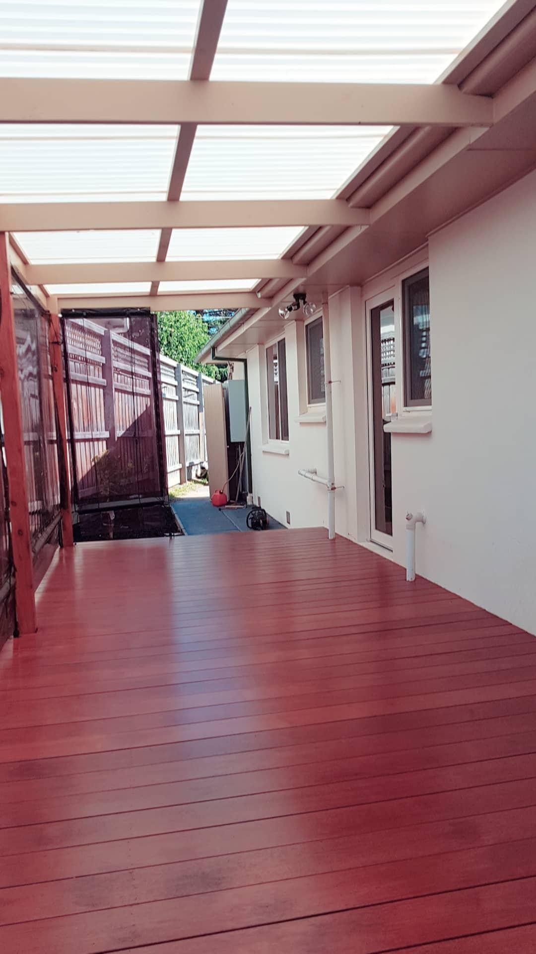 Decking & covered outdoor space: Timber decking, pergola & exterior finishes